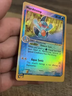 Pokemon Marshtomp 41/109 Ruby and Sapphire Reverse Holo LP/MP Condition! - Image 1