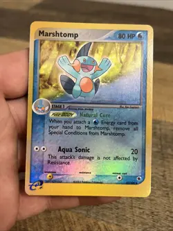 Pokemon Marshtomp 41/109 Ruby and Sapphire Reverse Holo LP/MP Condition! - Image 2