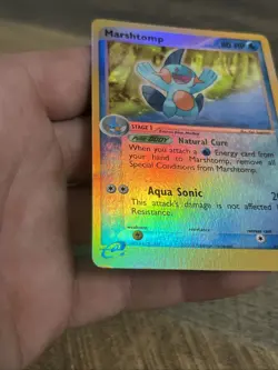 Pokemon Marshtomp 41/109 Ruby and Sapphire Reverse Holo LP/MP Condition! - Image 3
