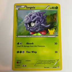 Tangela 8/83 Generations Stamped 20th Anniversary Holo Common Pokemon MP+ - Image 3