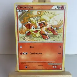 Growlithe 65/123 HeartGold SoulSilver Common Pokemon Light Play+ - Image 1
