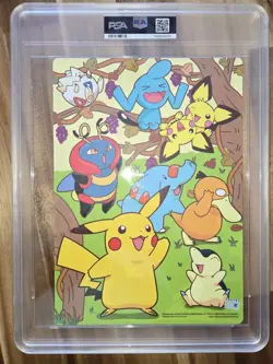 2002 Pokemon Oversized Camp Pikachu & Friends Japanese PSA 10 Pop 1 Rare - Image 2