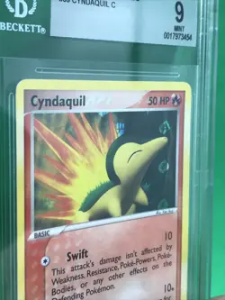 BGS 9 MINT Cyndaquil 2004 EX Hidden Legends 59/101 Reverse Holo Pokemon TCG - Image 3