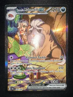 Arven's Mabosstiff ex 235/182 Sv10: Destined Rivals Holo - Pokemon TCG NM - Image 1