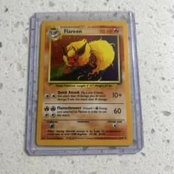 Pokemon TCG Flareon Jungle 3/64 Holo Unlimited Holo Rare - Image 1