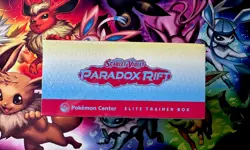 Paradox Rift Pokemon Center ETB Elite Trainer Box Roaring Moon Factory Sealed 820650854163 - Image 3