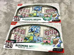 2x 151 Blooming Waters Pokemon Scarlet & Violet Premium Collection New & Sealed - Image 1