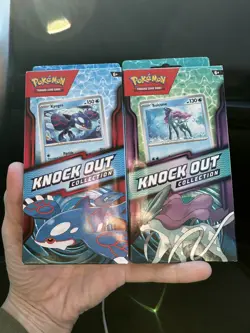 Set Of 2 Pokemon Knockout Collection Kyogre And Suicune Sealed Packages - Image 1