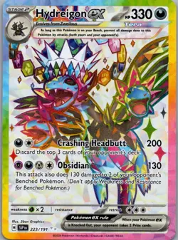 Hydreigon ex 223/191 Ultra Rare Surging Sparks Pokemon Near Mint - Image 1