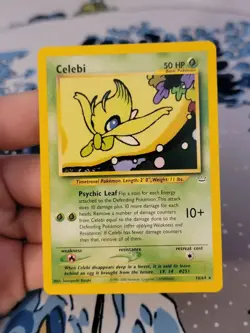 Pokemon TCG Celebi 16/64 Unlimited Nonholo Rare - Neo Revelation NM-LP - Image 1