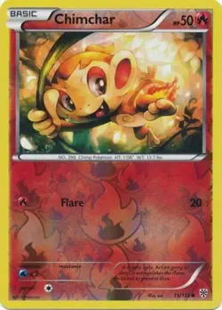 Chimchar - 15/135 - Reverse Holo - Plasma Storm - Pokemon TCG - Image 1