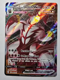 Single Strike Urshifu VMAX 086/163 Holo Rare VMAX Battle Styles Pokemon NM - Image 1