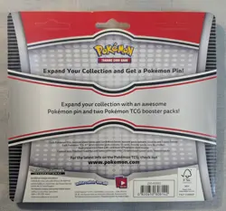Pokemon TCG Sun & Moon Booster Blister 2 Packs W/Tyranitar Pin New Sealed - Image 2