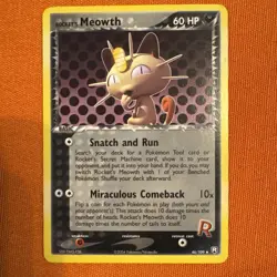Pokemon TCG Rocket’s Meowth Team Rocket Returns 46/109 Regular Non Holo - NM - Image 1