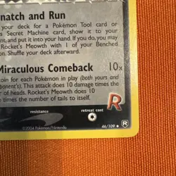 Pokemon TCG Rocket’s Meowth Team Rocket Returns 46/109 Regular Non Holo - NM - Image 5