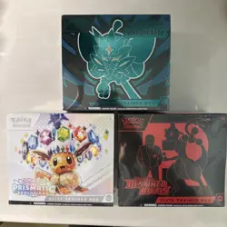 Pokemon TCG ETB Lot (Twilight Masquerade/Prismatic Evolutions/Destined Rivals) - Image 1