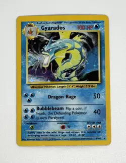 Gyarados 006/102 Holo Rare Base Set Pokemon LP - Image 1