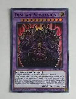 Yu-Gi-Oh! Despian Proskenion DAMA-EN035 1st Edition Super Rare LP - Image 1