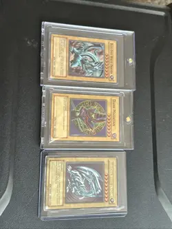 Yu-Gi-Oh! Blue-eyes White Dragon SDK-001, SKE-001, Dark Magician Holo Rare 1996 - Image 1