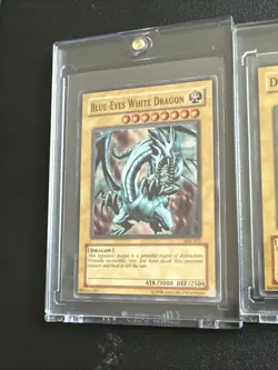 Yu-Gi-Oh! Blue-eyes White Dragon SDK-001, SKE-001, Dark Magician Holo Rare 1996 - Image 3