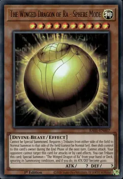 The Winged Dragon of Ra - Sphere Mode 1st Ed Ultra Rare RA01-EN007 Yu-Gi-Oh! - Image 1