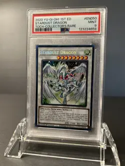 Yugioh Stardust Dragon TOCH - EN050 1st Edition Collectors Rare PSA 9 - Image 1