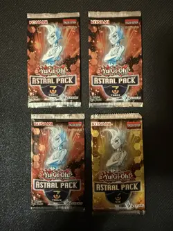 YuGiOh lot of 4 Astral Packs 3 and 6 - New/Sealed Rare English Edition *Read - Image 1