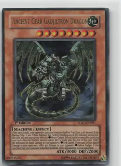 Ancient Gear Gadjiltron Dragon Ultra Rare Structure Deck: Machine Re-Volt SD10-E - Image 1