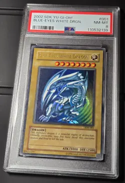 2002 YU-GI-OH! STARTER DECK KAIBA Blue Eyes White Dragon SDK-001 PSA 8 - Image 3
