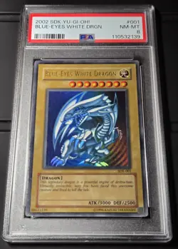 2002 YU-GI-OH! STARTER DECK KAIBA Blue Eyes White Dragon SDK-001 PSA 8 - Image 4