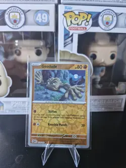 074/165 GEODUDE REVERSE HOLO SCARLET & VIOLET 151 POKEMON CARD - Image 1