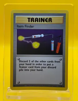 Item Finder 74/102 Base Set Unlimited Rare Pokemon Card WOTC 1999 NM - Image 1