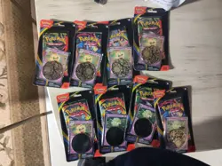 8 Pokemon Phantasmal Flames Booster Packs W/Coin And Foil Card Sealed - Image 1