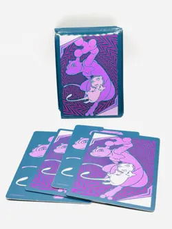 2019 Pokemon Unified Minds Mewtwo & Mew ETB 49 Card Sleeves & (4) Dividers - Image 1