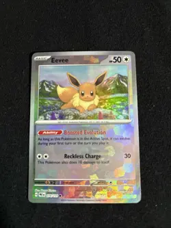 Pokemon Eevee TCG Master Ball Pattern 074/131 Prismatic Evolutions Holo Card - Image 4