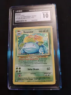 🔥🔥Pokemon 🔥CGC Gem Mint 10🔥🔥Venusaur Card #003/034 CLV Holo🔥🔥 SHIPS FAST - Image 2