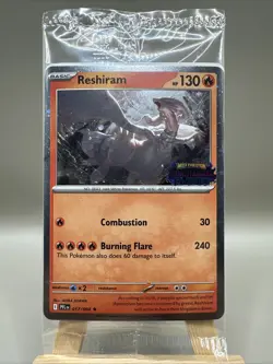 Sealed Reshiram 017/094 Phantasmal Flames Stamped Black Star Promo Card - Image 1