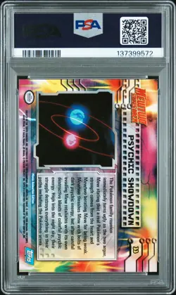 Pokemon Card Psychic Showdown #33 Topps Movie Edition Mewtwo PSA 9 - Image 2