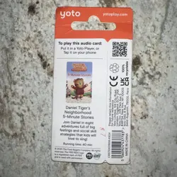Yoto Card Daniel Tiger's Neighborhood 5-Minute Stories, Audio Book Card NEW - Image 2