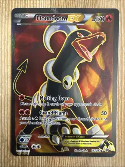 Houndoom EX - 153/162 - Pokemon Breakthrough XY Full Art Ultra Rare Card MP - Image 1