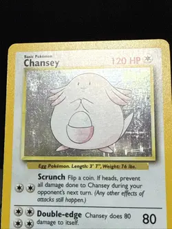 Pokemon Card Chansey 3/102 Holo Rare Base Set WOTC Near Mint - Image 3