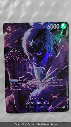 ZoroJuurou SP Legacy of the Master OP12 ST18004 One Piece Card English G2U - Image 5