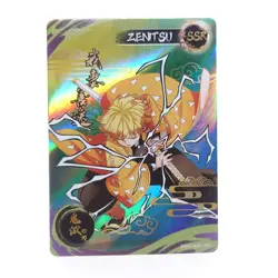 Demon Slayer SSR Zenitsu Agatsuma SSR Apocalypse DS-02 Holo Anime Trading Card - Image 1