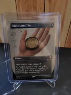 White Lotus Tile, Borderless Art, Magic the Gathering MTG NM Regular - Image 1