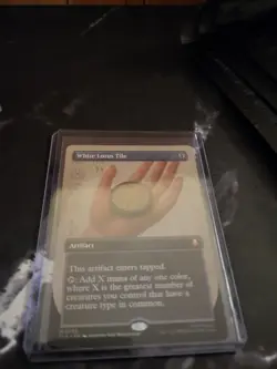 White Lotus Tile, Borderless Art, Magic the Gathering MTG NM Regular - Image 2