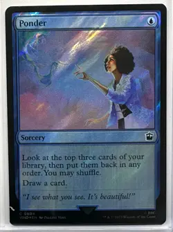 Ponder (Surge Foil) Doctor Who Magic the Gathering MTG, (808) - Image 1