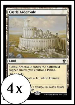 MTG - 4 x Castle Ardenvale - Karlov Manor Commander - Playset 4x x4 - Image 1