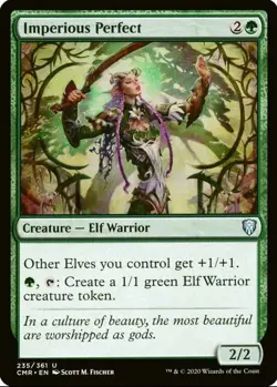 X 1 Imperious Perfect NM-M CMR 235 MTG Magic The Gathering - Image 1