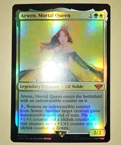 MTG Arwen, Mortal Queen 0193 Lord Of The Rings Foil Mythic Rare LP - Image 1