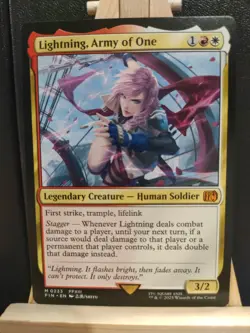Lightning, Army of One - Final Fantasy - Mythic - NM (see pics) MTG - Image 1